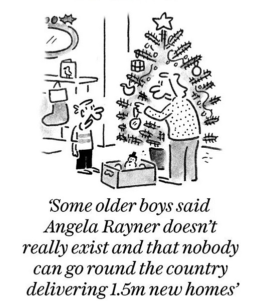 Some older boys said Angela Rayner doesn't really exist and that nobody can go round the country delivering 1.5m new homes