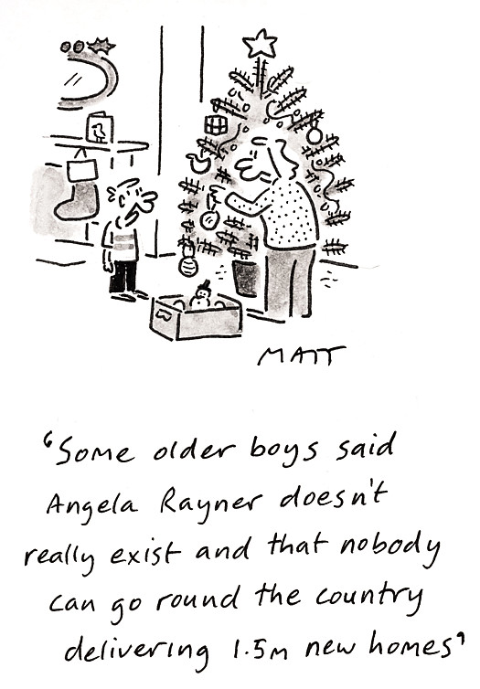 Some older boys said Angela Rayner doesn't really exist and that nobody can go round the country delivering 1.5m new homes