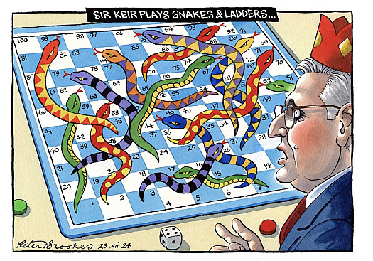 Sir Keir plays Snakes &amp; Ladders ...