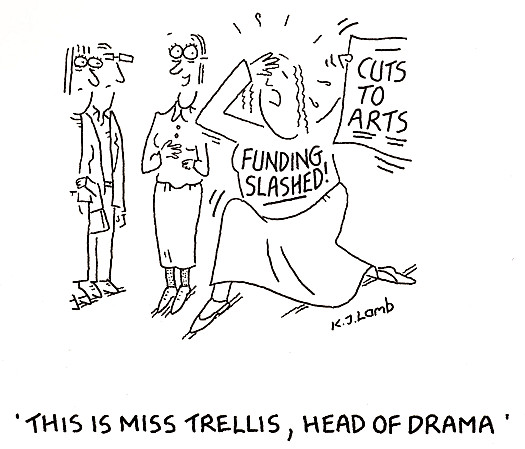 This is Miss Trellis, Head of Drama