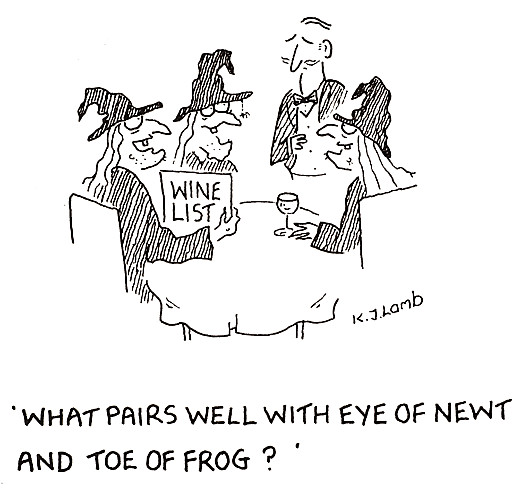 What pairs well with eye of newt and toe of frog?