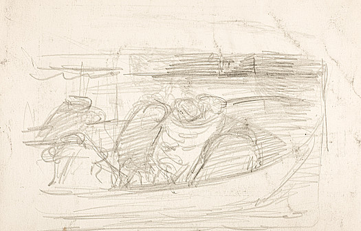 Preliminary sketch for The Boat to Greenwich