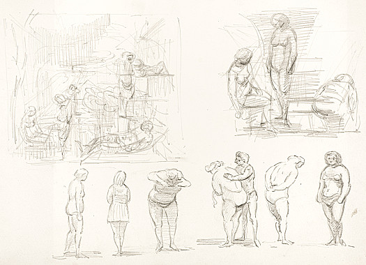 A Series of Studies of Women in Bathing Suits