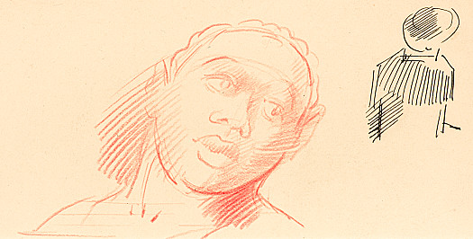 Study of a young black woman