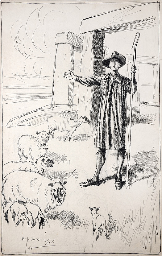 'The nearest is  yonder away,' said the shepherd, pointing to the south-east.