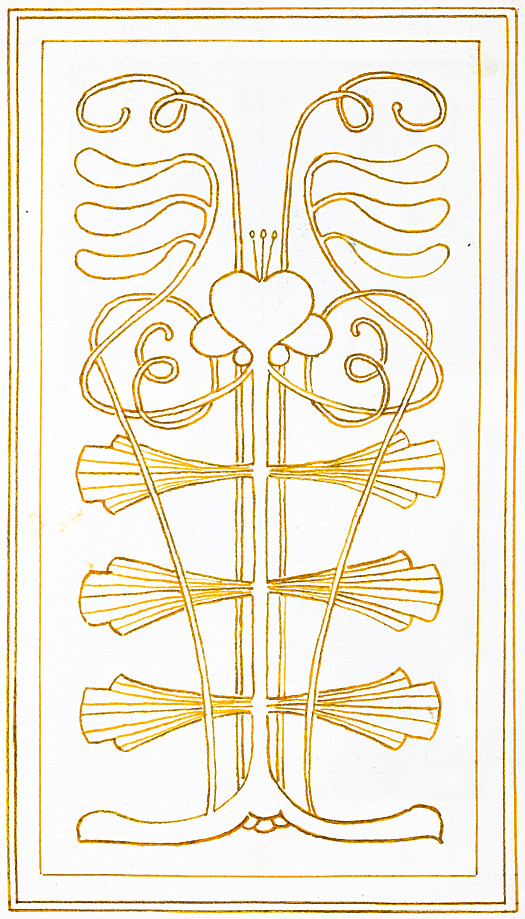 Art Nouveau Design of a Fuchia