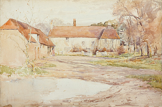 Farm Houses, After the Rain