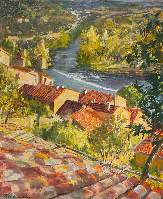 Rooftops, Roquebrun, Afternoon Light