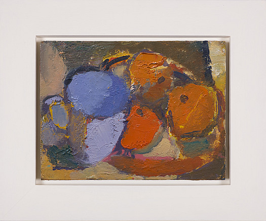 Blue Cup with Bowl of Tangerines