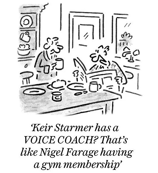 Keir Starmer has a VOICE COACH? That's like Nigel Farage having a gym membership