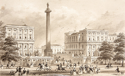 Carlton House Terrace &amp; Duke of York's Column, from St James's Park