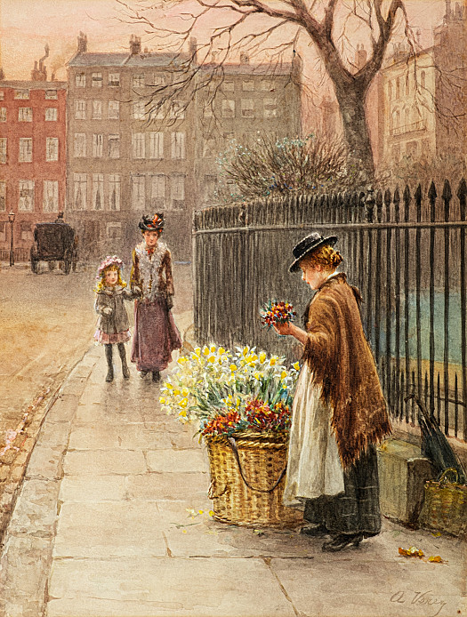 The Flower Girl, St James's Square