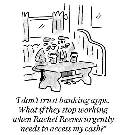 I don't trust banking apps. What if they stop working when Rachel Reeves urgently needs to access my cash?