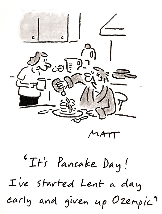 It's Pancake Day! I've started Lent a day early and given up Ozempic