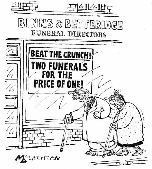 Beat the Crunch! Two Funerals For the Price of One!