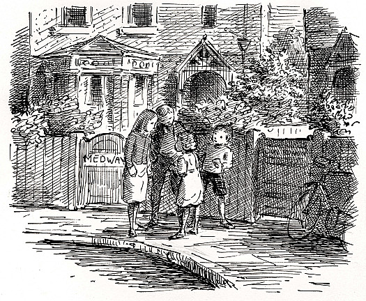 The Gareths lived in a suburb of London
