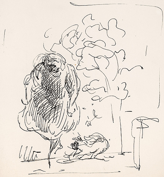 Woman and a dog