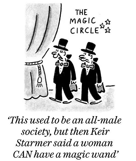 This used to be an all-male society, but then Keir Starmer said a woman CAN have a magic wand