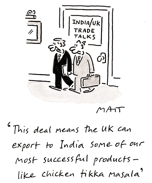 This deal means the UK can export to India some of our most successful products - like chicken tikka masala