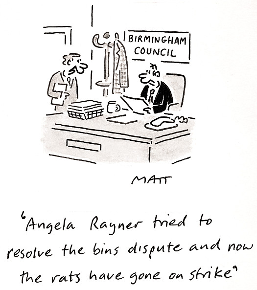 Angela Rayner tried to resolve the bins dispute and now the rats have gone on strike