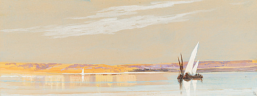 Distant view of Silsilis Quarries