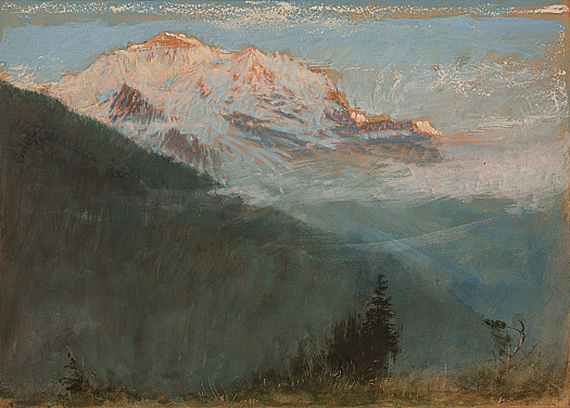 The Last Gleam on the Jungfrau