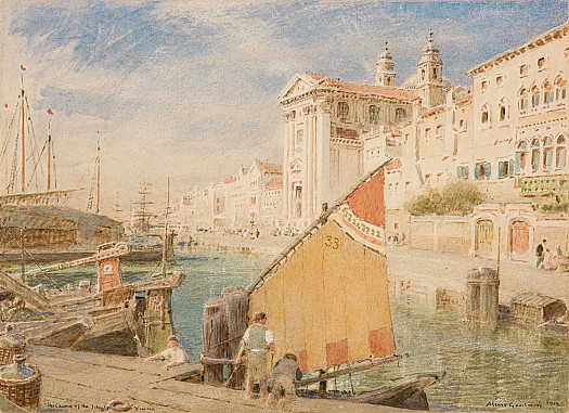 A Venetian Butterfly in front of the Gesuati