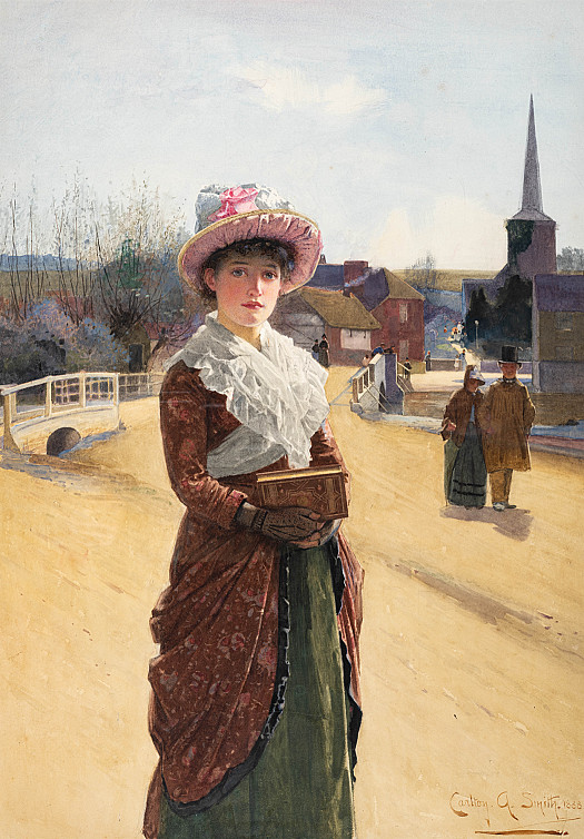 After Sunday Church, 1888