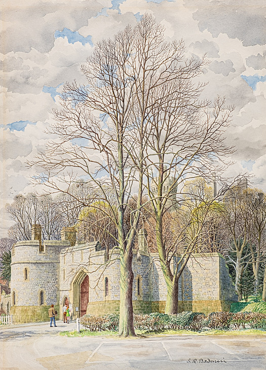 Trees at the Castle Entrance