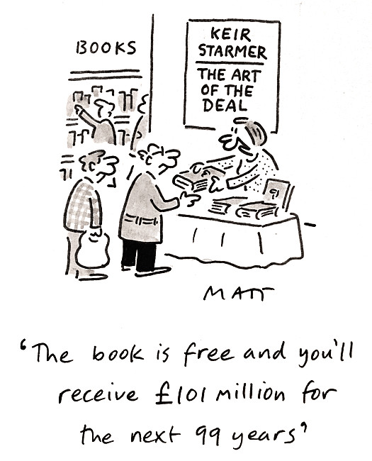 The book is free and you'll receive &pound;101 million for the next 99 years