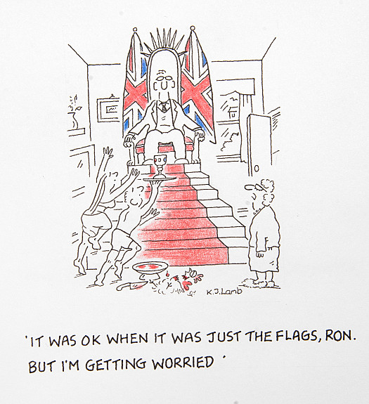 It was ok when it was just the flags, Ron. But I'm getting worried