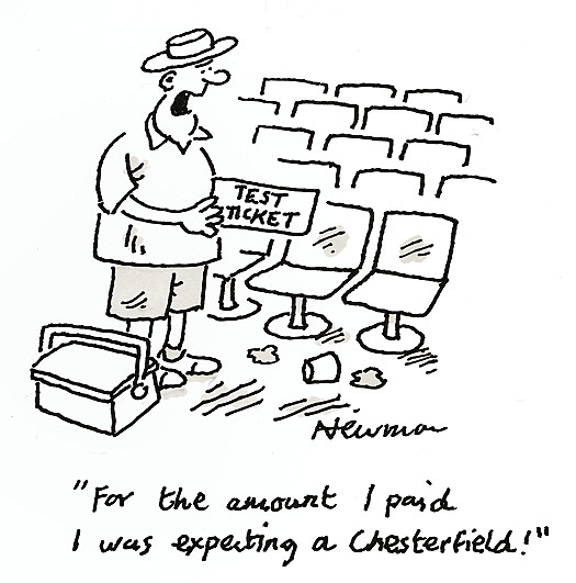 For the amount I paid I was expecting a Chesterfield!