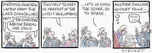 Enjoying your new laptop from the Lord Chancellor's Dept?