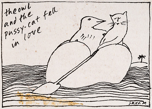 The owl and the pussy-cat fell in love