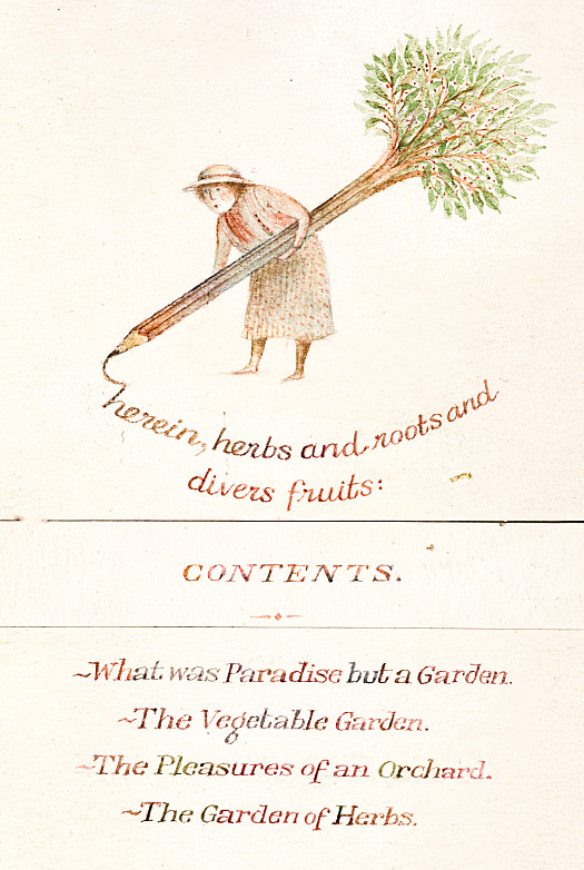 Herein, herbs and roots and divers fruits