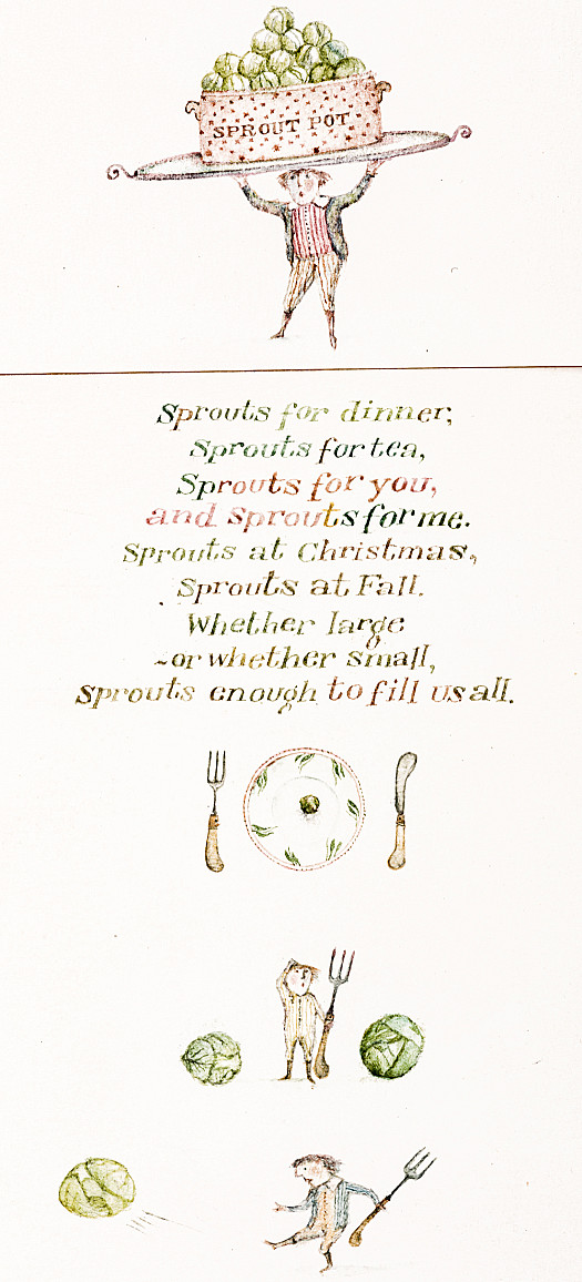 Sprouts for Dinner, Sprouts for Tea, Sprouts for You, and Sprouts for Me