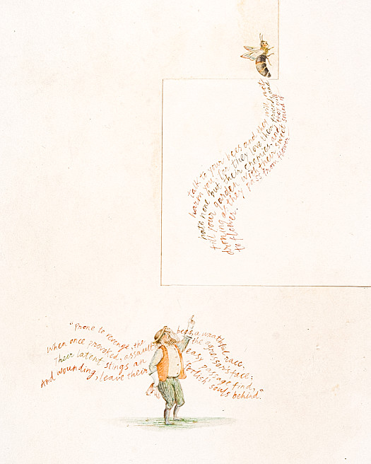 Talk to your bees and they will not harm you, for they love their friends