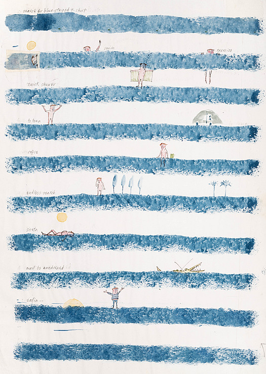 Search for blue-striped t-shirt