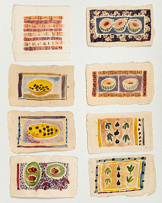 Figs, tomatoes, olives and melons