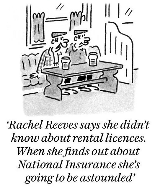Rachel Reeves says she didn't know about rental licences. When she finds out about National Insurance she's going to be astounded