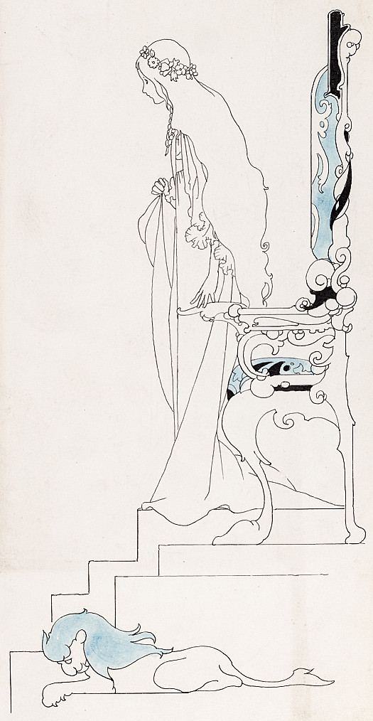 She ascended her throne of gold, ivory, and ebony