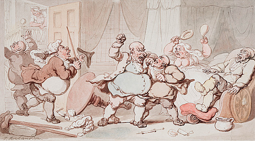 The Chamber War
'When Doctors three the Labour share,
No wonder Death attends them there'