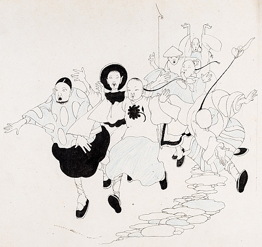 The people of the city ran in terror through the streets