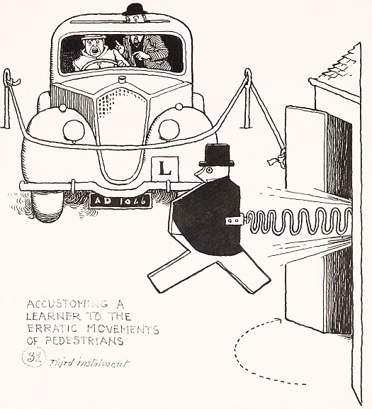 Accustoming a Learner to the Erratic Movements of Pedestrians