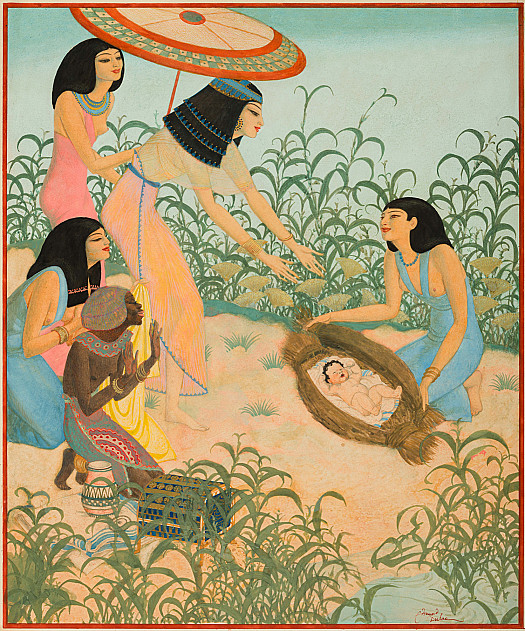 The Infant Moses is Found in the Bullrushes by the Pharoah's Daughter
