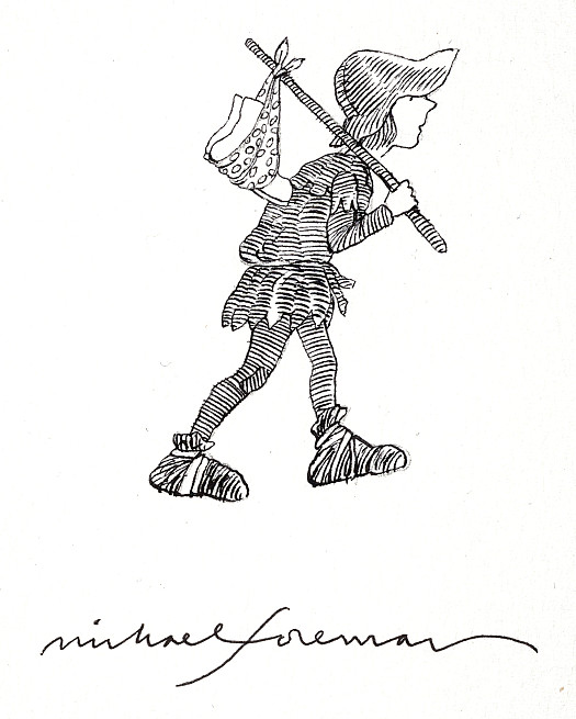 And he tied his only pair of boots up in a handkerchief and went off to seek his fortune