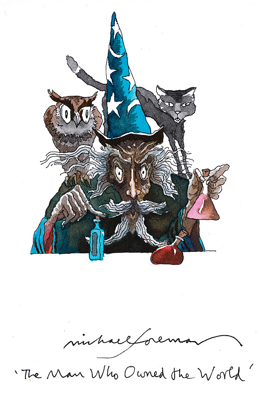 Then the man was overcome with greed