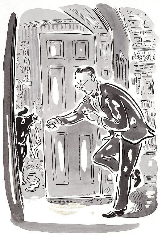 He turned the handle