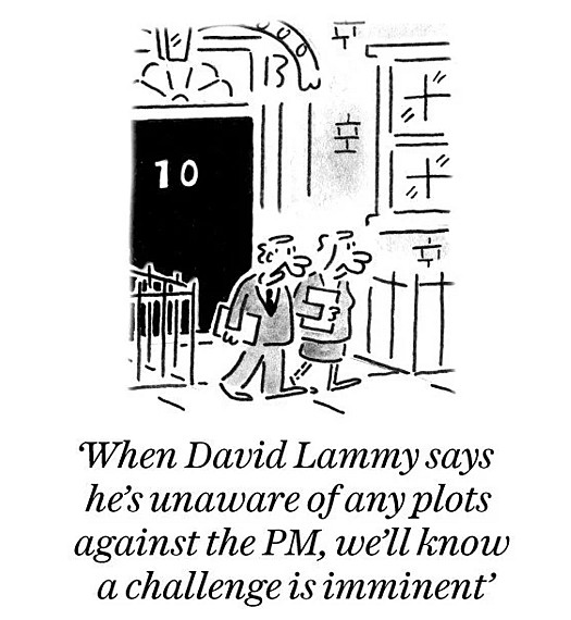 When David Lammy says he's unaware of any plots against the PM, we'll know a challenge in imminent