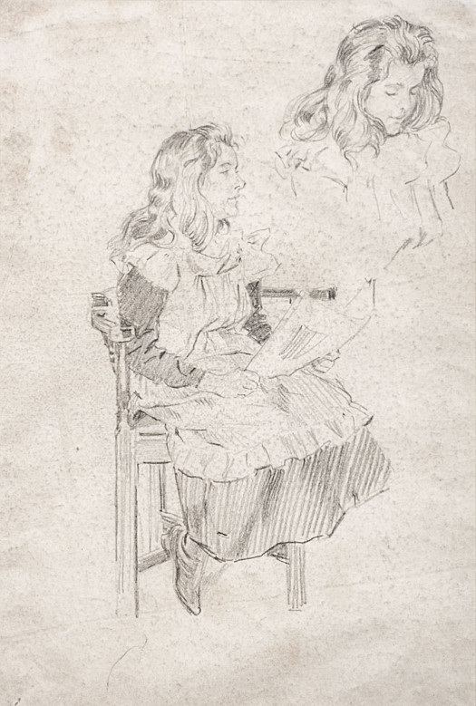 Sketches of young girl